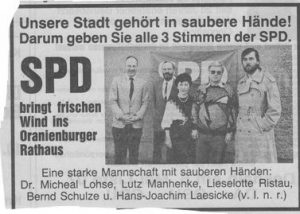Historie SPD Oranienburg